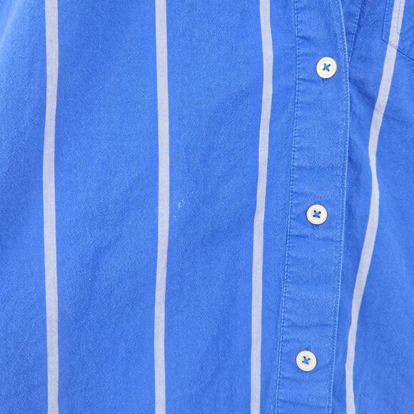 Madewell Oversized Boxy Button-Up Poplin Shirt in Pure Blue, Size XS - Picture 9 of 14